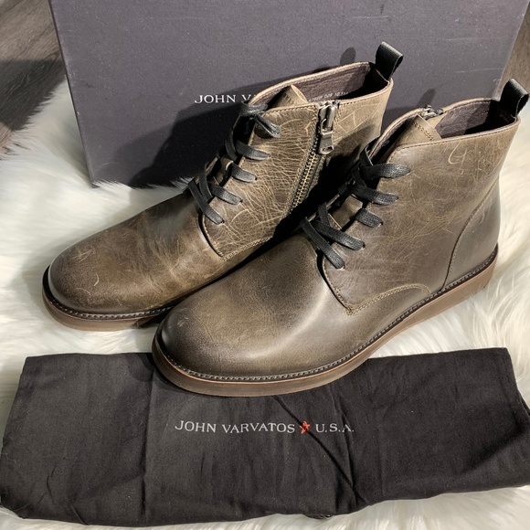 john varvatos brooklyn lug lace boot